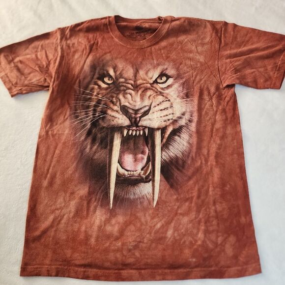 The Mountain Sabertooth Tiger Tie Dyed Tshirt Size XL New Without Tags - Picture 1 of 5